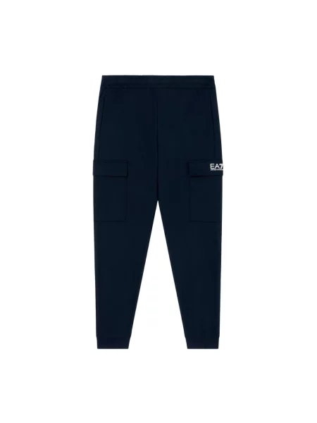 Spodnie cargo Emporio Armani Ea7 niebieskie