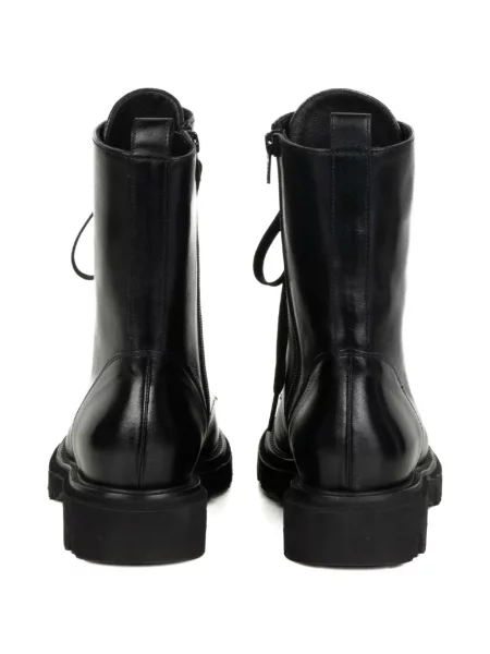 Botine Luca Grossi cu șireturi din piele negru