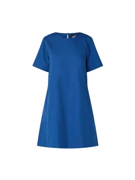 Weekend Max Mara Sukienki Kobieta L Wkdaloa Dress niebieski