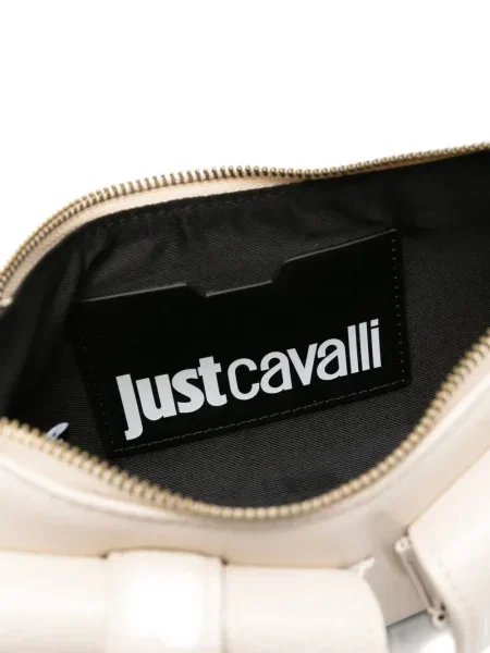 Geantă shopper Just Cavalli cu cataramă cu model piele de șarpe