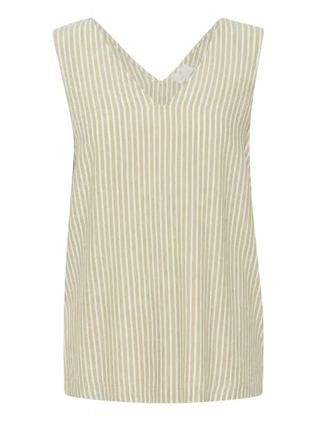 Kaffe Tricou Milia bej alb