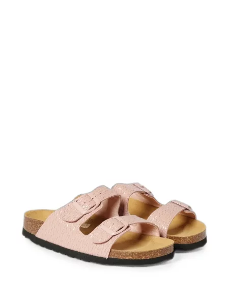 Sandale Woolrich din piele fără toc roz