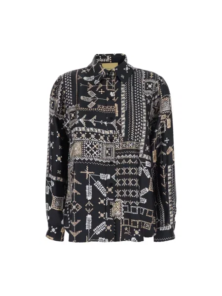 Koszula Momoni z nadrukiem czarna