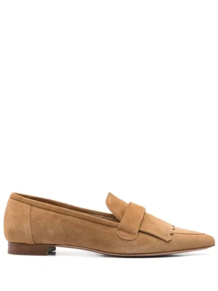 Pantofi loafer Thea Mika din piele de căprioară maro