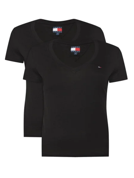 Тениска Tommy Jeans черно