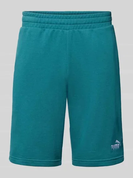 Szorty z wyhaftowanym logo Puma Performance zielone
