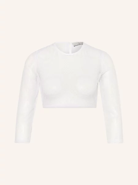 Johann & Johanna Bluzka Bawarska Z Rękawami weiss biała