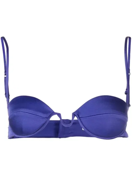 Sutien Stella Mccartney din satin violet