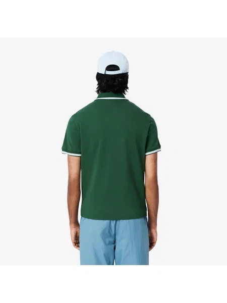 Поло Lacoste зеленое
