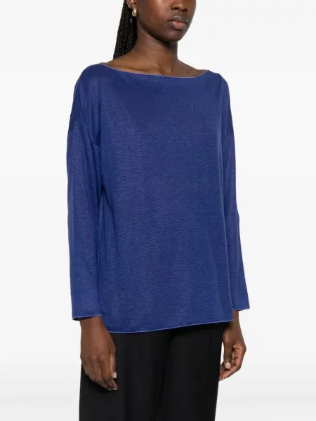 Top Cruciani lung albastru