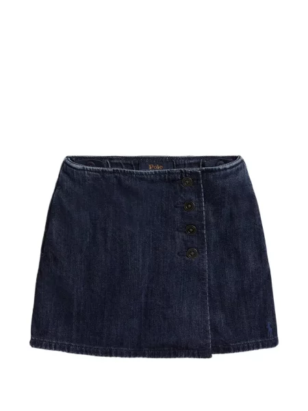 Spódnica jeansowa dziecięca Polo Ralph Lauren niebieska