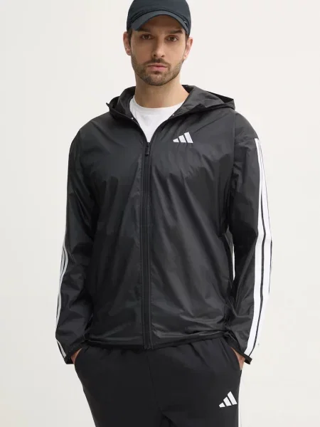 Яке adidas Essentials преходен модел с уголемена кройка черно