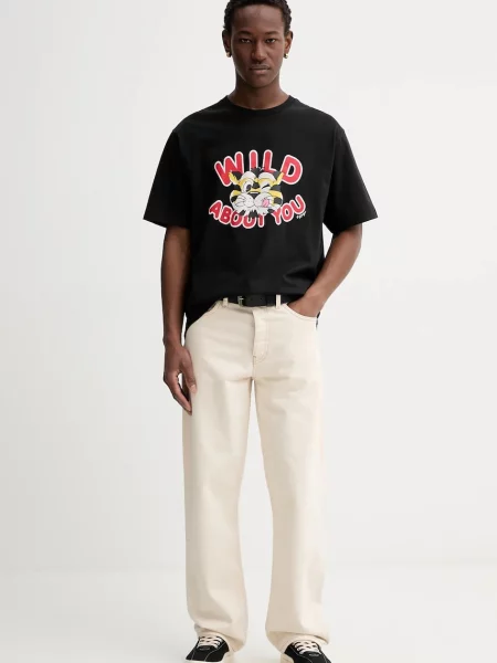 Футболка Kenzo с принтом черная