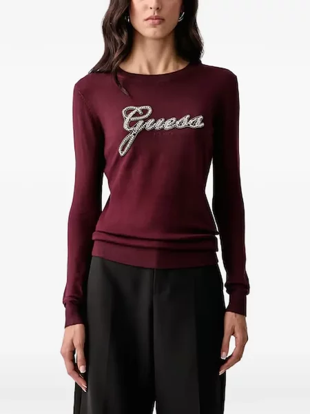 Pulover Guess cu autograf roșu