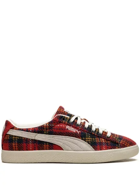 Sneakerși Puma Suede din piele de căprioară roșu