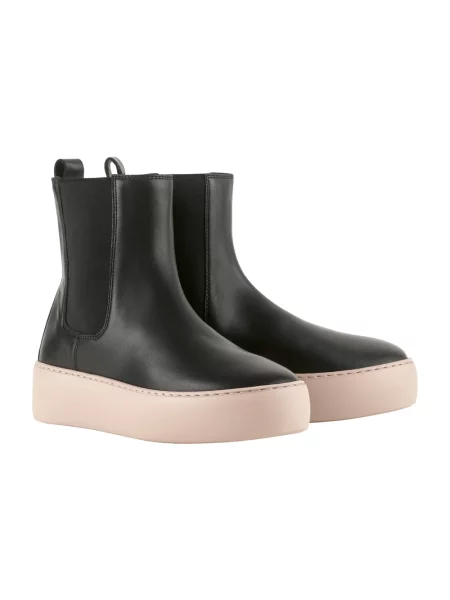 Buty do kostki Högl skórzane biznesowe czarne
