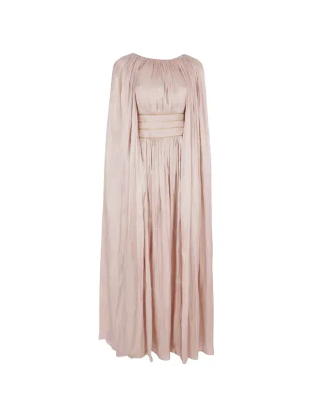 Maksi sukienka maxi Baruni z rozcieciem garniturowa