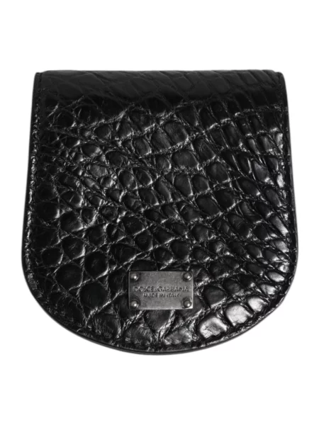 Portfel Dolce And Gabbana skórzany czarny