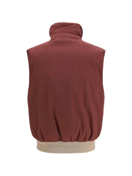 Vestă Brunello Cucinelli de lână roșu