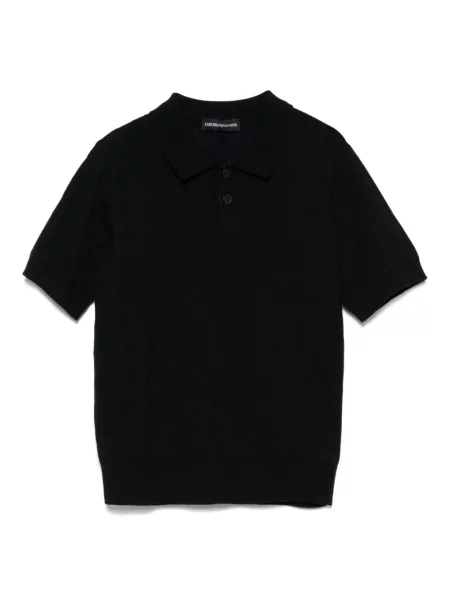Koszulka polo dziecięca Emporio Armani niebieska