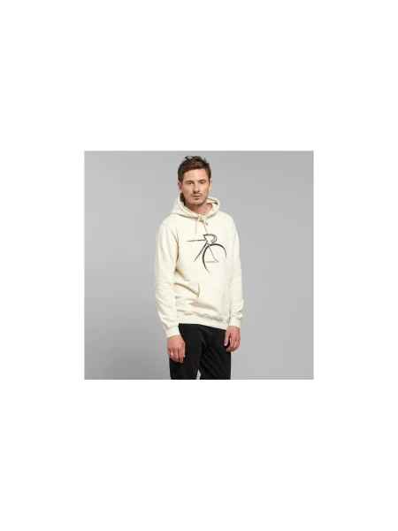 Dedicated Hoodie Falun Side Bikes Oat White Mężczyźni Bluzy i bluzy z kapturem Dedicated Biały Size: M czarna