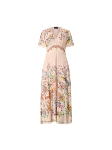 Sukienka maxi Etro różowa