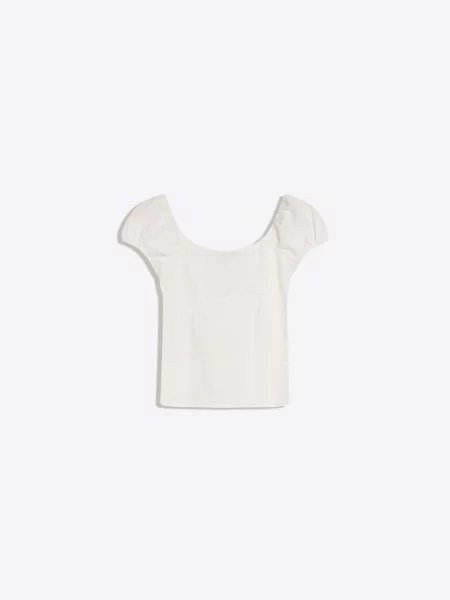 Bershka Bluză amestacat alb
