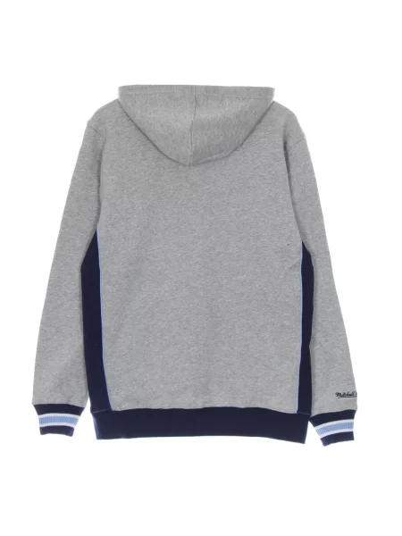 Ocieplana bluza z kapturem Mitchell & Ness polarowa szara