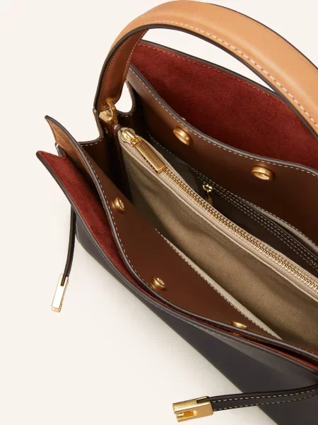 Torebka skórzana Tory Burch skórzana czarna