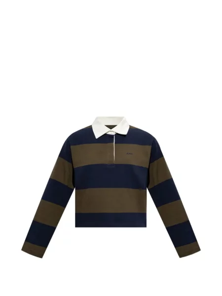 Lung tricou polo A.p.c. albastru