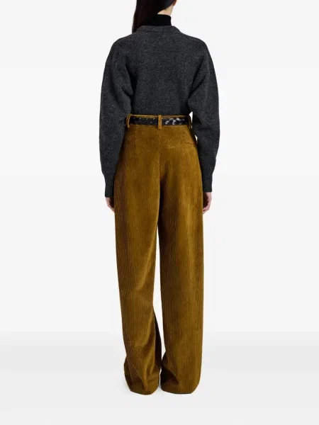 Pulover Proenza Schouler cu decolteu rotund gri