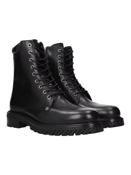 Buty do kostki Off-white skórzane o krotszym kroju białe