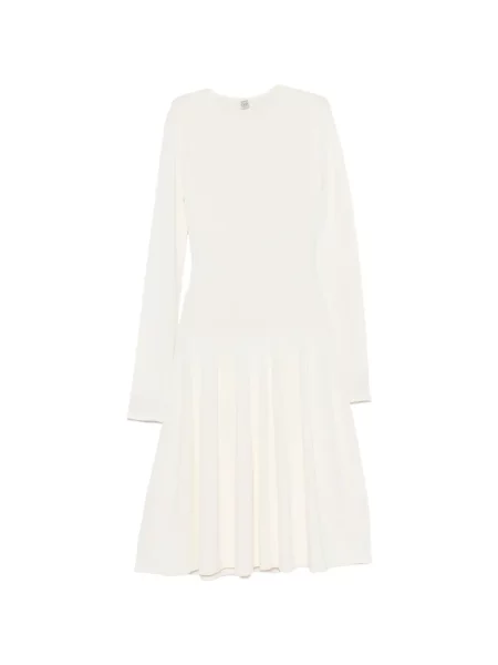 Rochie midi Toteme tricotate alb