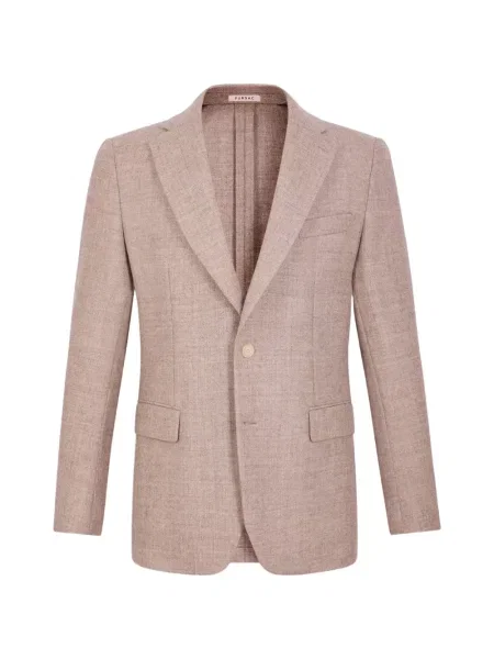 Sacou Fursac de lână cu model herringbone