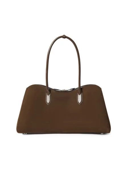 Shopperka Stella Mccartney skórzana brązowa