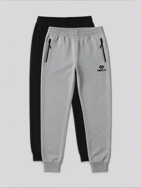 Tommy Life Športne hlače svetlo siva