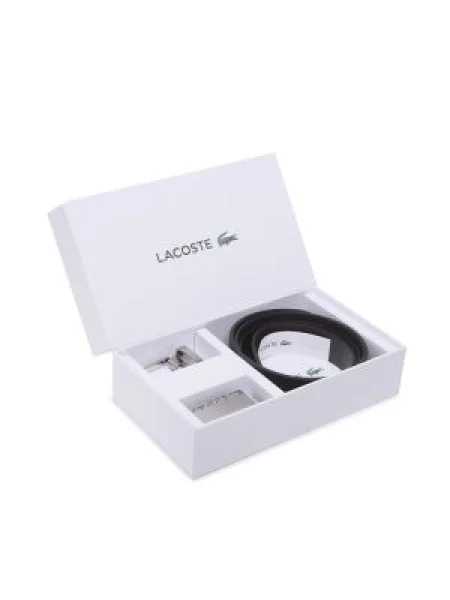 Pánsky opasok Lacoste čierna