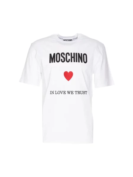 Koszulka Moschino z krótkim rękawem biała