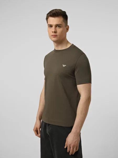 Футболка Emporio Armani коричневий
