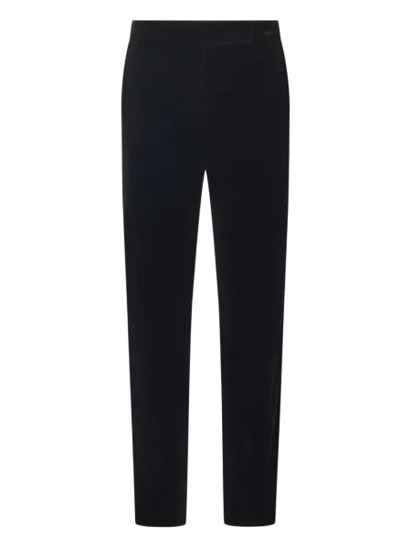 Pantaloni Max Mara de catifea cu dungi negru