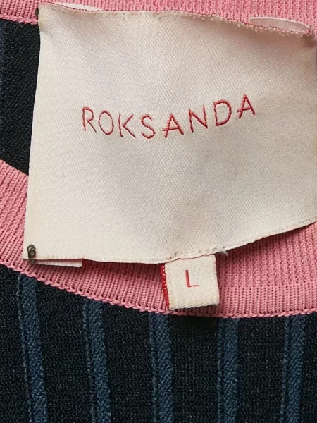 Top Roksanda w paski prążkowany czarny