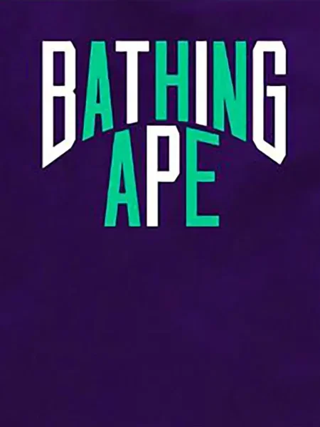 Tricou A Bathing Ape® cu imagine violet