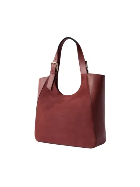Shopperka Furla skórzana brązowa