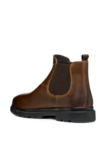 Chiloți Geox din piele slip-on maro