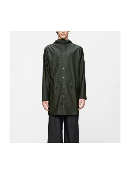 Bunda Rains Long Jacket green modrá