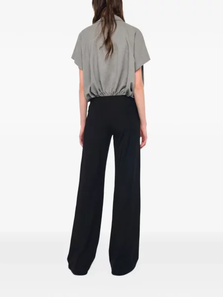 Pantaloni Norma Kamali fără toc negru