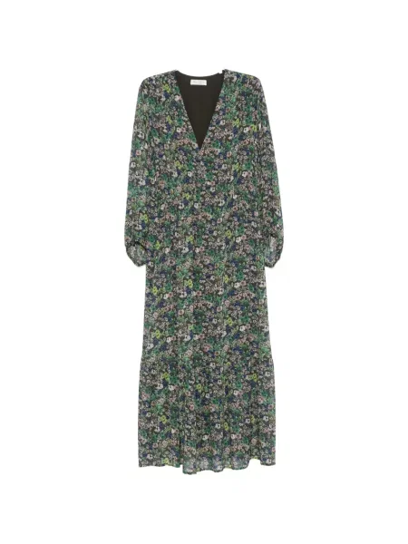 Rochie midi Marc O'polo cu model floral cu imagine maro
