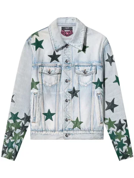 Džínová bunda Amiri modrá