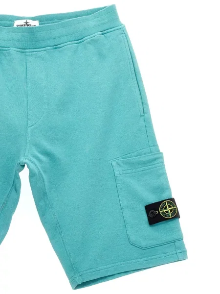 Bermudy dziecięce Stone Island niebieskie