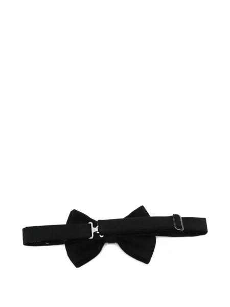 Πλεκτή γραβάτα Emporio Armani με φιόγκο μαύρο
